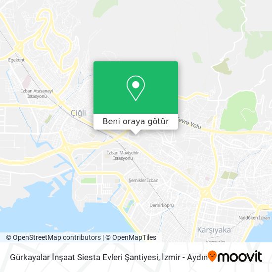 Gürkayalar İnşaat Siesta Evleri Şantiyesi harita