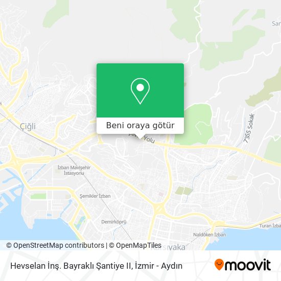 Hevselan İnş. Bayraklı Şantiye II harita