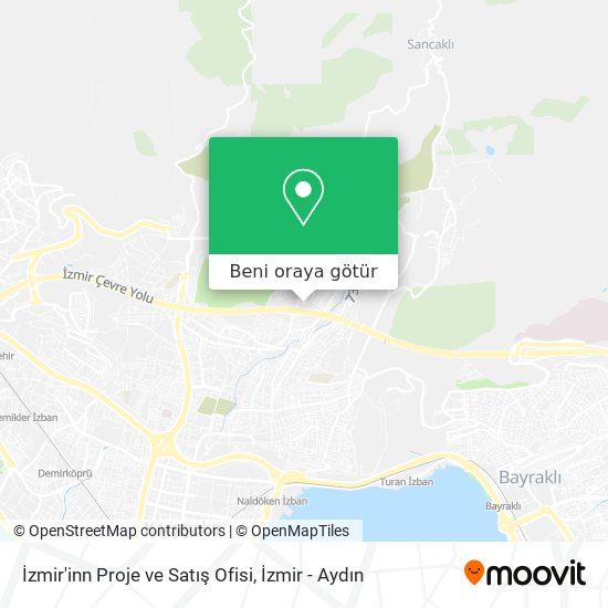 İzmir'inn Proje ve Satış Ofisi harita