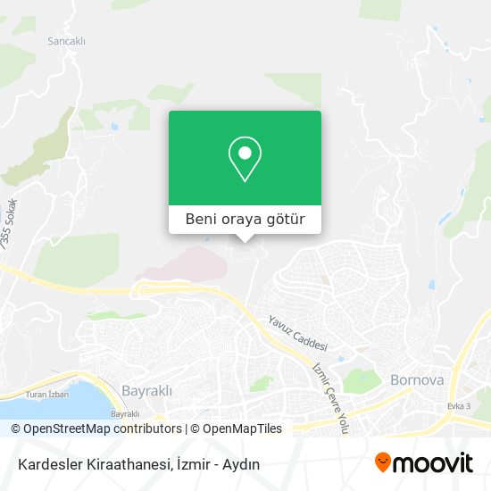 Kardesler Kiraathanesi harita