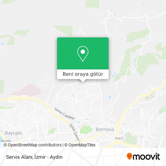 Servis Alanı harita