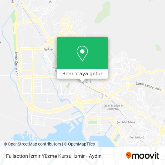 Fullaction İzmir Yüzme Kursu harita