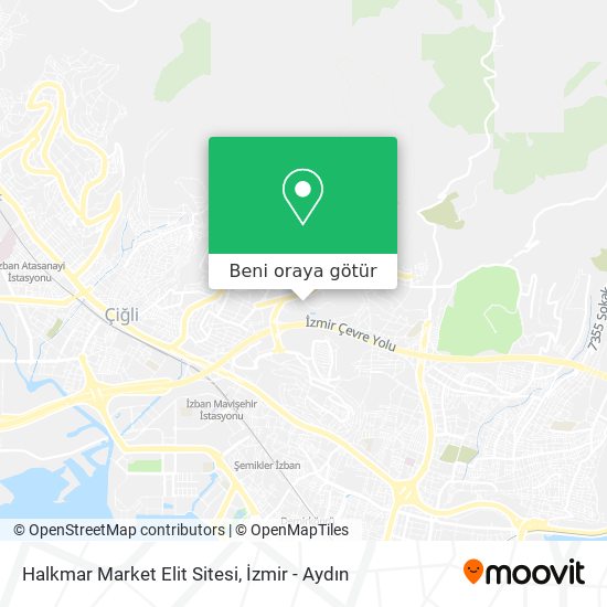 Halkmar Market Elit Sitesi harita