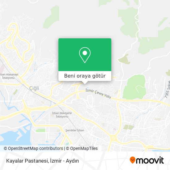 Kayalar Pastanesi harita