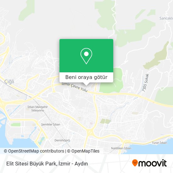 Elit Sitesi Büyük Park harita