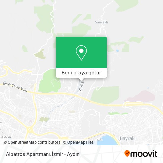 Albatros Apartmanı harita