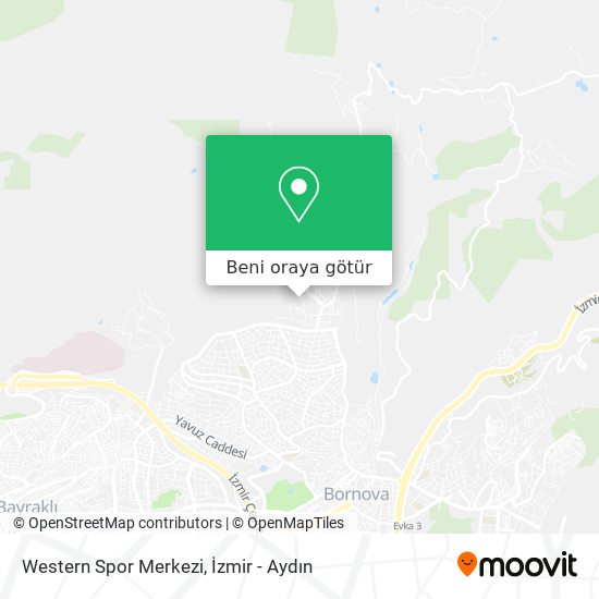 Western Spor Merkezi harita