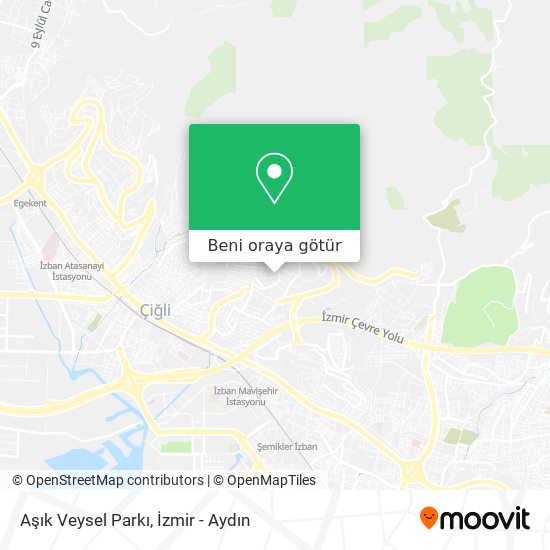 Aşık Veysel Parkı harita