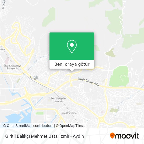 Giritli Balıkçı Mehmet Usta harita