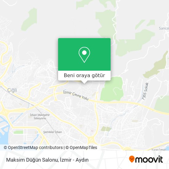 Maksim Düğün Salonu harita