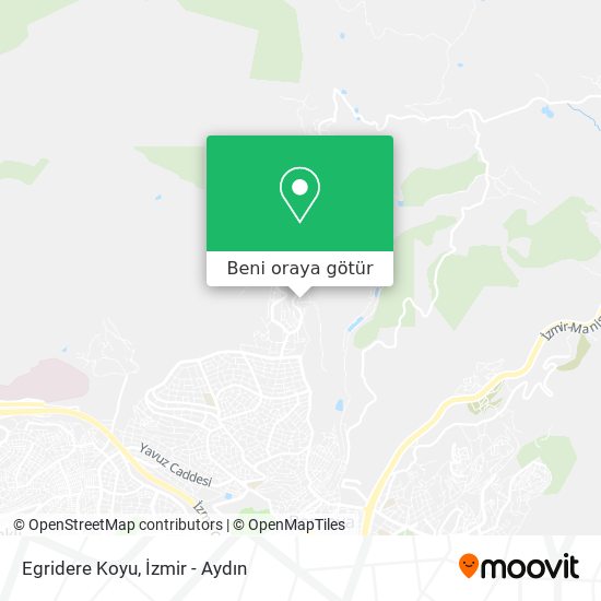 Egridere Koyu harita
