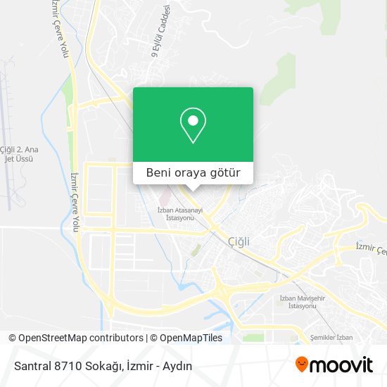 Santral 8710 Sokağı harita
