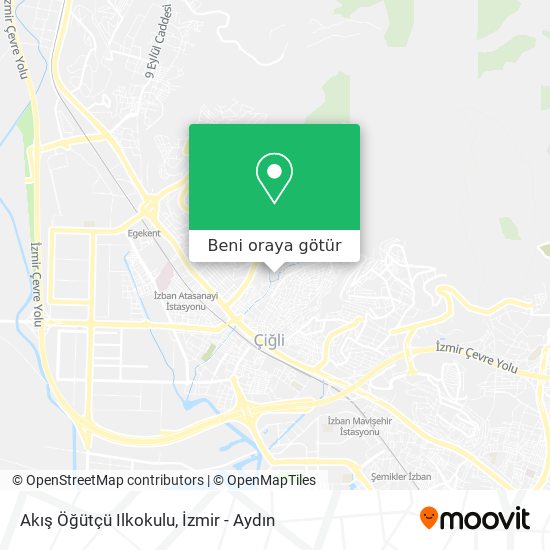 Akış Öğütçü Ilkokulu harita