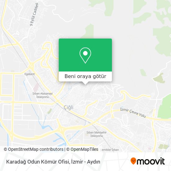 Karadağ Odun Kömür Ofisi harita