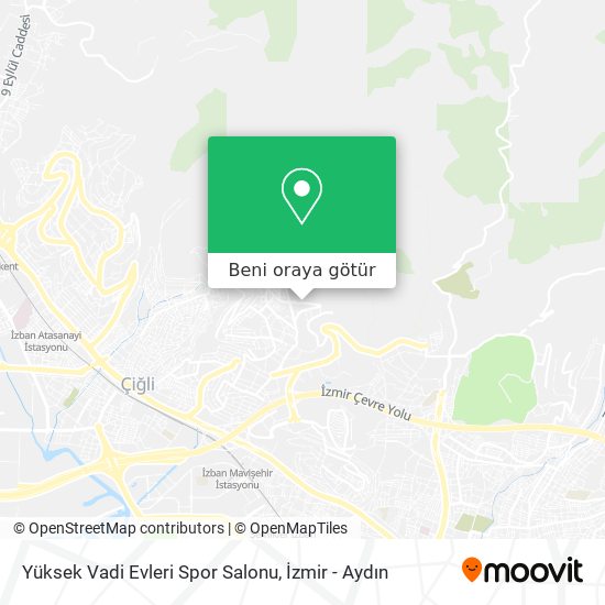 Yüksek Vadi Evleri Spor Salonu harita