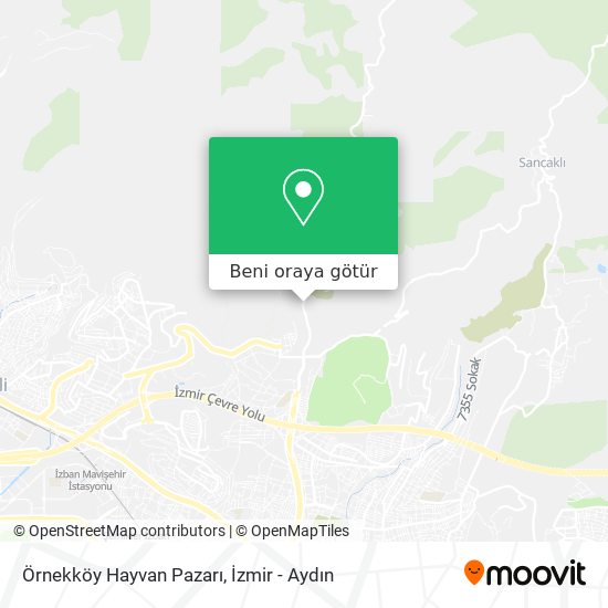 Örnekköy Hayvan Pazarı harita