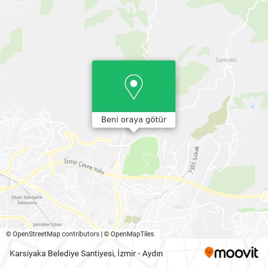 Karsiyaka Belediye Santiyesi harita