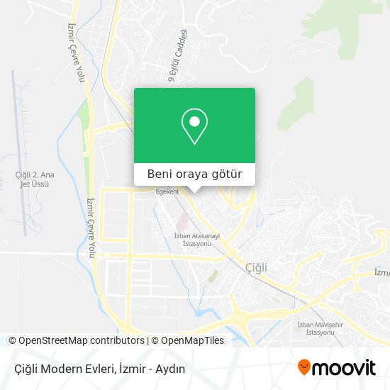 Çiğli Modern Evleri harita