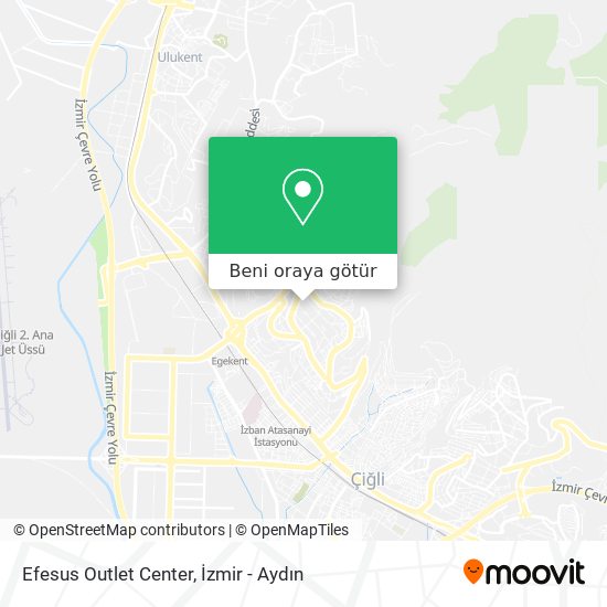 Efesus Outlet Center harita