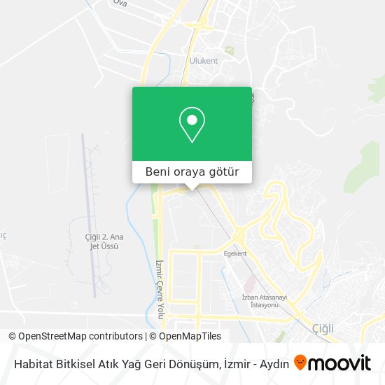 Habitat Bitkisel Atık Yağ Geri Dönüşüm harita