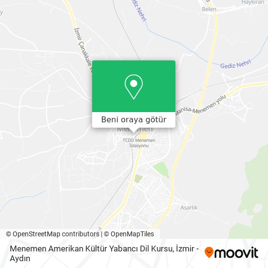 Menemen Amerikan Kültür Yabancı Dil Kursu harita