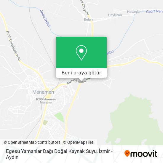 Egesu Yamanlar Dağı Doğal Kaynak Suyu harita