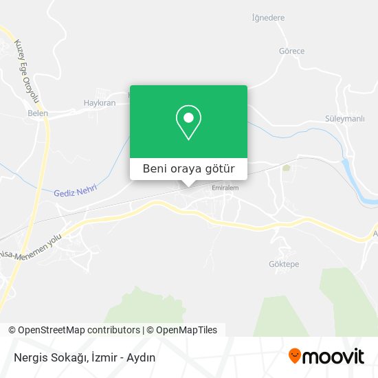 Nergis Sokağı harita
