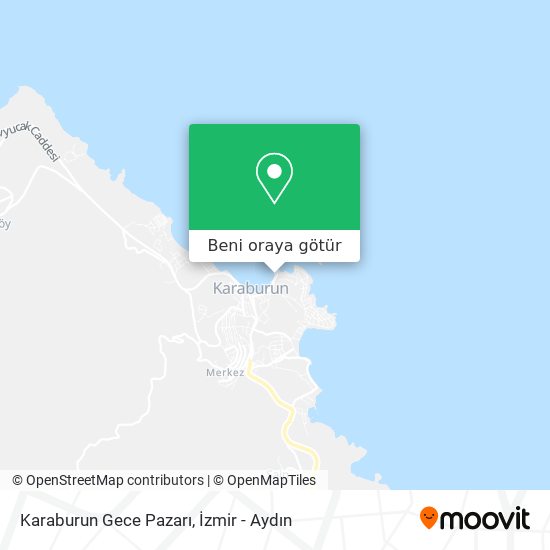 Karaburun Gece Pazarı harita