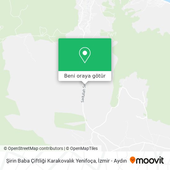 Şirin Baba Çiftliği Karakovalık Yenifoça harita