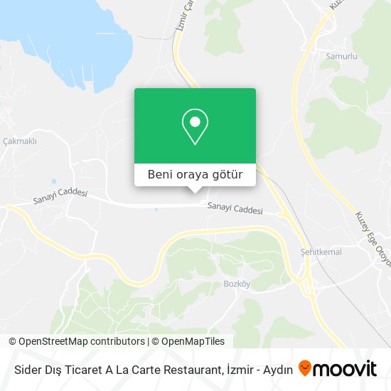 Sider Dış Ticaret A La Carte Restaurant harita