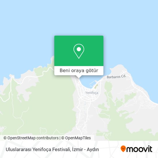 Uluslararası Yenifoça Festivali harita
