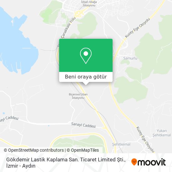 Gökdemir Lastik Kaplama San. Ticaret Limited Şti. harita