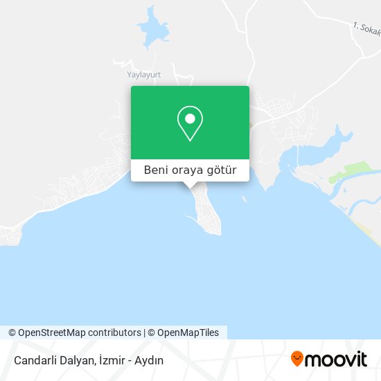 Candarli Dalyan harita