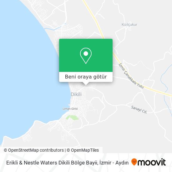 Erikli & Nestle Waters Dikili Bölge Bayii harita