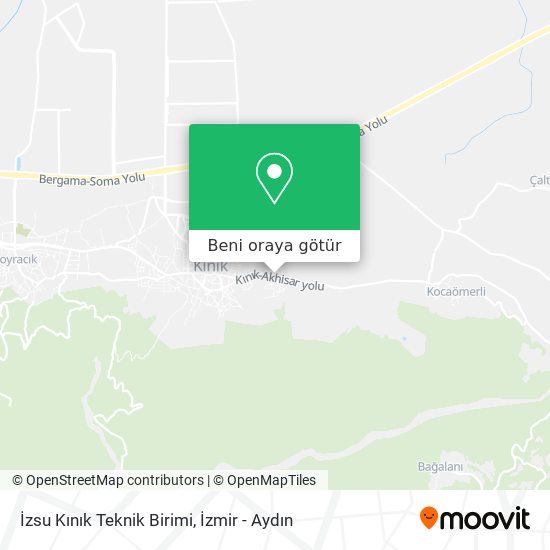 İzsu Kınık Teknik Birimi harita