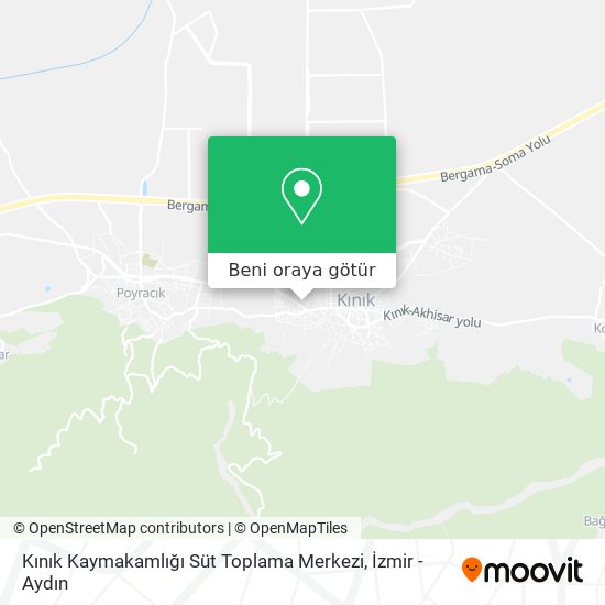 Kınık Kaymakamlığı Süt Toplama Merkezi harita