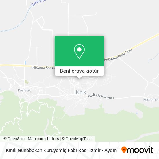 Kınık Günebakan Kuruyemiş Fabrikası harita