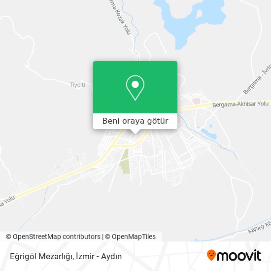 Eğrigöl Mezarlığı harita
