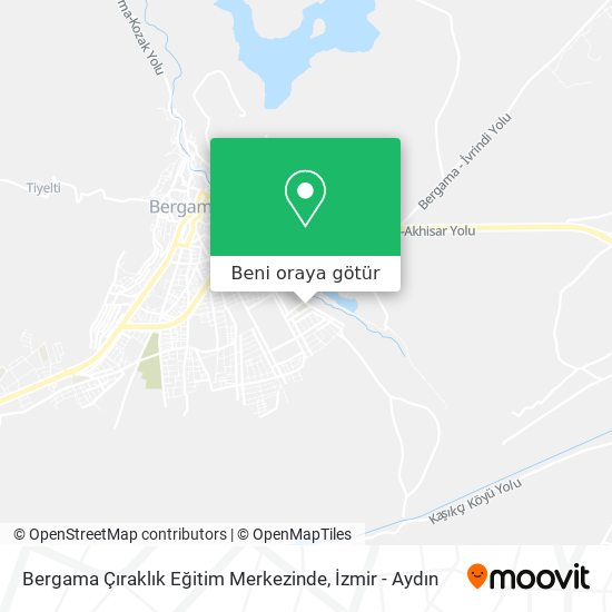 Bergama Çıraklık Eğitim Merkezinde harita