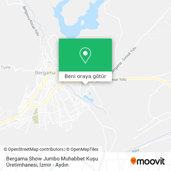 Bergama Show Jumbo Muhabbet Kuşu Üretimhanesi harita