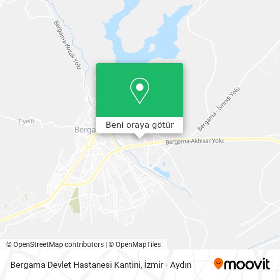 Bergama Devlet Hastanesi Kantini harita