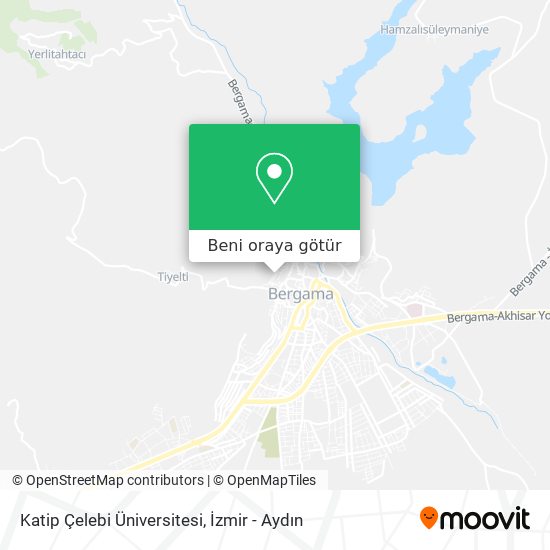 Katip Çelebi Üniversitesi harita