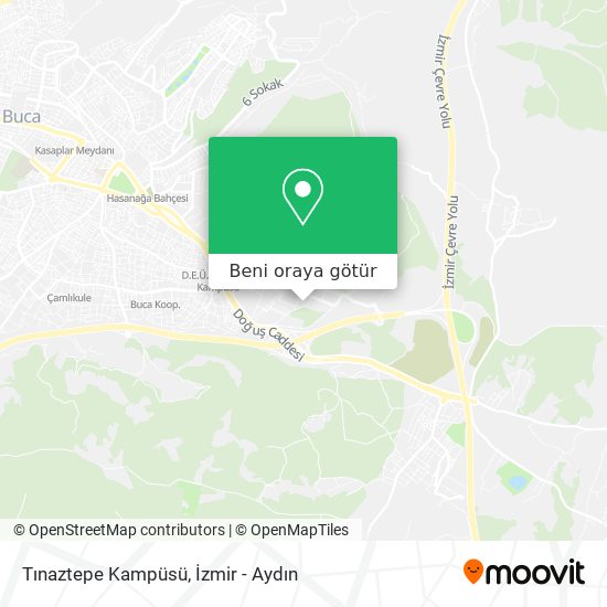 Tınaztepe Kampüsü harita