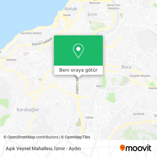 Aşık Veysel Mahallesi harita