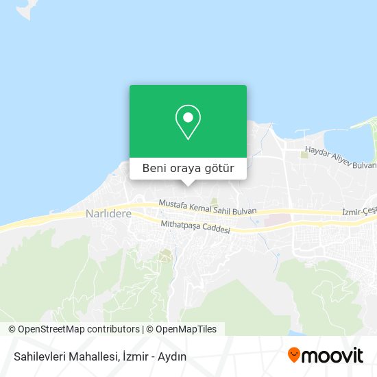 Sahilevleri Mahallesi harita