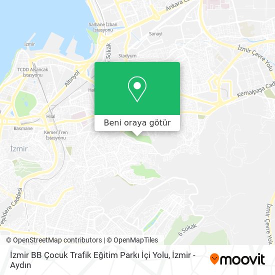 İzmir BB Çocuk Trafik Eğitim Parkı İçi Yolu harita