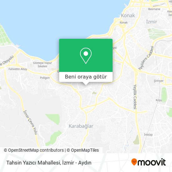 Tahsin Yazıcı Mahallesi harita