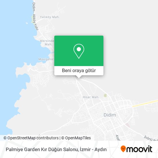 Palmiye Garden Kır Düğün Salonu harita