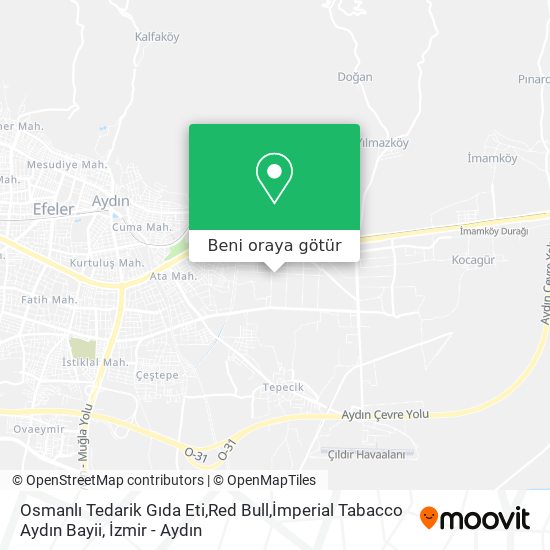 Osmanlı Tedarik Gıda Eti,Red Bull,İmperial Tabacco Aydın Bayii harita