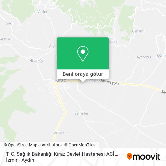 T. C. Sağlık Bakanlığı Kiraz Devlet Hastanesi-ACİL harita